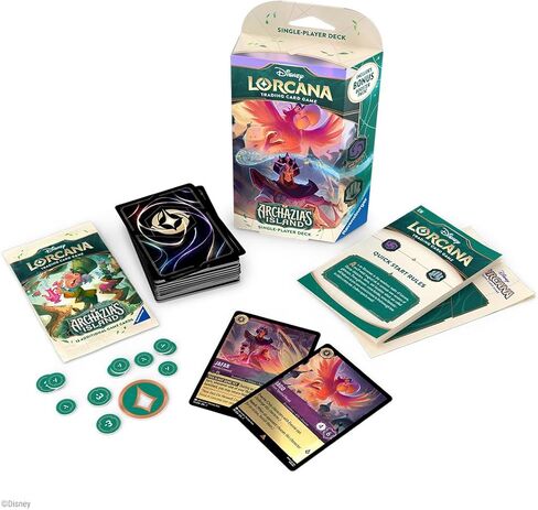 Ravensburger Disney Lorcana TCG: Archazia's Island Singleler Starter Deck - Amethyst & Steel | إشراك اللعب | أكثر من 200 أعمال فنية ديزني الأصلية | مثالي للأعمار 8+ in Saudi Arabia