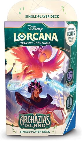 Ravensburger Disney Lorcana TCG: Archazia's Island Singleler Starter Deck - Amethyst & Steel | إشراك اللعب | أكثر من 200 أعمال فنية ديزني الأصلية | مثالي للأعمار 8+ in Saudi Arabia