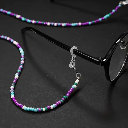 Tiwnefua 3PCS Glasses Strap Beaded Eyeglass Chains Eye Glass Holders Necklaces String Women Eyewear Retainer Chain in Saudi Arabia