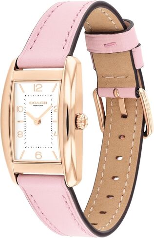 Coach Reese Women's Watch - 2H Quartz Tank Watch with Genuine Leather Strap - Water Resistant 3 ATM/30 Meters - Premium Fashion Timepiece for Everyday Style - 24mm in Saudi Arabia