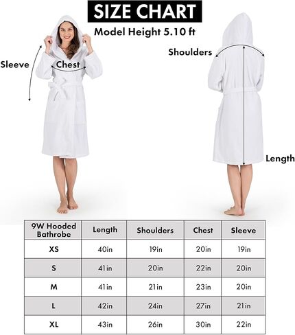 Nine West Women's Hooded Terry Bathrobe in Saudi Arabia