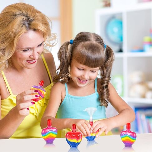 100 PCS HEART SAND ART BOTTLE NCELLOCES SAND FOR KIDS DIY ART ACTICTION GROUP شملت 10 أجهزة كمبيوتر صغيرة من مسارات صغيرة من البلاستيك المصغرة in Kuwait