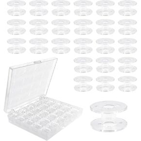 Quacc 25 PCS Machine Machine Booksloy Universal Clear مع Case SA156 بكرات لمعظم الأخ