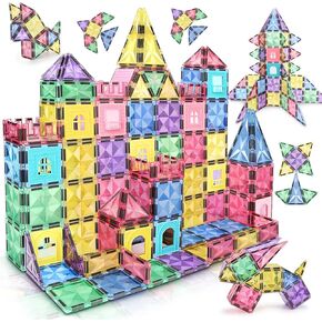 Magnetic Building Tiles 68 PCS Magnets Stacking Kids Toys STEM Sensory Games Educational Construction Toys Christmas Toy Gift for Boys and Girls 3 4 5 6 7 8 9+Year Old