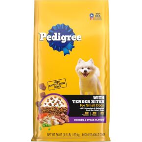 Pedigree Complete Nutrition Adult Small Dog Dry Dog Food, Grilled Steak and Vegetable Flavor, 14 lb. Bag