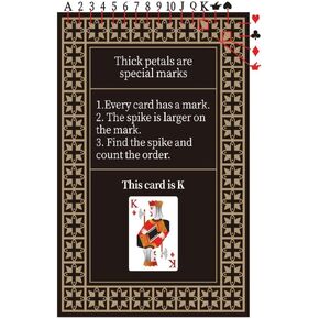 Playing Cards, Marked Cards for Magic Tricks – Easy to Master for Adults and Kids, for Christmas, Halloween, and Anniversaries, with Friends, Family, Parties and Games