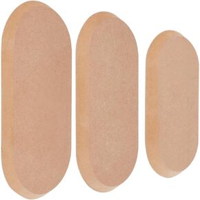 OLYCRAFT 3Pcs Oval Pottery Molds for Clay Ceramic Wood Pottery Tools Clay Drying Board Oval Pottery Molds for Clay Ceramics Plate Forming Molds for Clay Ceramics Making Handbuliding Plates - 3 Sizes