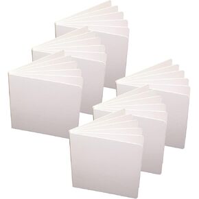 كتاب Ashley Productions Blank Chunky Board ، 5 "× 5" ، أبيض ، حزمة 6