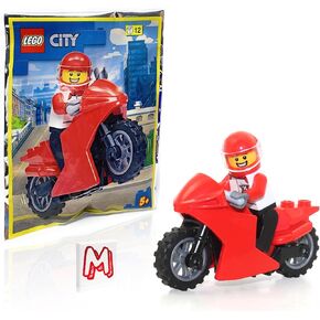 LEGO City Speed Racers Minifigure - Motorcycle Racer with Driver Foil Pack (12 Piece)
