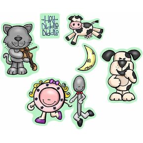 Hey Diddle Diddle Felt Figures for Flannel/Felt Board Story 7 Precut Pieces and Activity Pages Nursery Rhyme