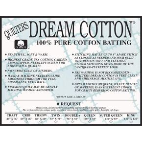 Quilter's Dream Request Light Batting for Quilting (White, Craft)