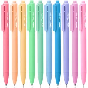 Mr. Pen- Retractable Gel Pens, 10 Pack, Color Ink Gel Pens Fine Point, Pastel Colors, 0.7mm Gel Pens Fine Point, Retractable Pens, Cute Pens, Aesthetic Pens for Journaling Fine Tip Pens