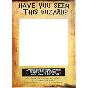 LaVenty Have You Seen This Wizard Photo Booth Prop Wizard Inspired Photo Booth Frame Photo Booth Props for Wizard Theme Party Decorations