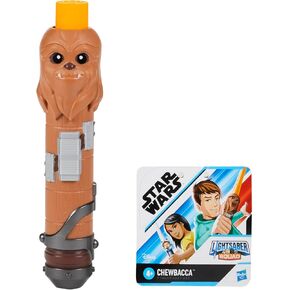 Star Wars Lightsaber Squad Chewbacca ، lightsaber الصفراء القابلة للتمديد ، ألعاب للأولاد والفتيات البالغ من العمر 4 سنوات