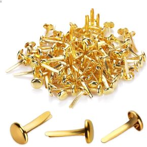 100 Pcs Brads for Paper Crafts Paper Fasteners Brass Fasteners for Kids Craft Mini Metal Brads Crafts Brads Brass Brads Round Fasteners Brads Craft Art Crafting Brass Fasteners for Making DIY