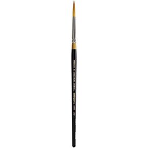 KINGART Original Gold 9350-6 Liner Series, Premium Golden Taklon Multimedia Artist Brushes, Painting Tools for Oil, Acrylic, Watercolor and Gouache