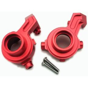Aluminium Alloy Steering Blocks Front Knuckle Arm 8937 for Traxxas 1/10 V1 V2 MAXX Newest Wide Maxx 89076 89086 - RED