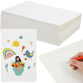 YHomU 20 PCS Hardcover Blank Notebooks, 40 Pages Hardcover Books for Notes Stories Draw Sketch Great Sturdy Gifts