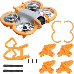 إكسسوارات DJI Neo بما في ذلك معدات الهبوط قابلة للطي ، ذيل الطيران Neo DJI ، واقي حراسة المروحة ، و Gimbal Pumper Guard ، 4 في 1 anti-collish