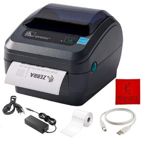 Zebra GX420D Direct Thermal Label, Receipt & Barcode Printer - 1 Year Warranty - with USB 2.0 Cable, 4x6 Label Roll, 24V - Parallel Connectivity (Renewed) in Kuwait