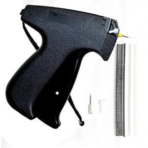 Stitch Gun for Clothes, Micro Tag Gun for Clothes, Stitchy Quick Clothing Fixer, Quilting Hemming Gun Includes 2 Needles,1000 Black & 1000 White Micro Fasteners (4.4 mm)
