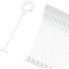 1000 PCS بلاستيك J HOOK HOBANERS TACKing Tagging Gun Hackers Hanging Tag Tarders Tag Tag Tag Barbs Price Label Facements