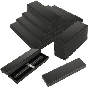 ACXFOND 24 PACK PEN PEN HIP GIFT CASES FRUPTY مع غطاء واضح ، صندوق عرض تقديمي الأسود للمجوهرات عرض قلم نقاط القلم.