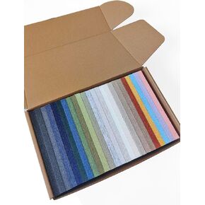 Felt Wall Tiles Samples - 24 Colors - 5.9x3.15 Inch - Color Samples Tiles - Home Office Wall Decor - DIY Wall Art - Felt Board