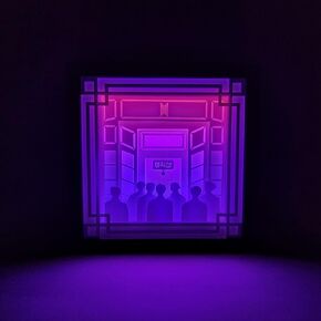 Light Box Inspired by Magic Shop, 9x9 Inches, USB Powered, Gift for BTS Fans - Gifts for Kpop Lovers - BTS Gift - BTS Desk Accessories - BTS Room Decor