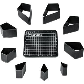 Leather Circle Cutter Tool Set, 7 Pieces Circle Punch Tools 20 25 30 35 40 45 50mm, High Carbon Steel Round Leather Cutting Dies - Leather Hole Punch Tool Kit for DIY Leather Crafts