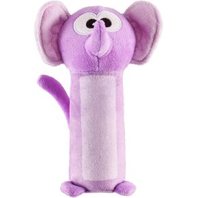 Outward Hound Bottle Bros Elephant Durable Cracking, Crinkling, Squeaking Dog Toy, Purple, Small