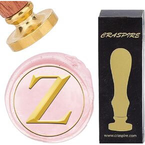 CRASPIRE Initial Alphabets R Wax Seal Stamps Letter Vintage Removable Brass Sealing Stamp Heads 25mm Copper with Wooden Handle for Wedding Christmas Envelopes Invitations Card DIY Craft Birthday Gift