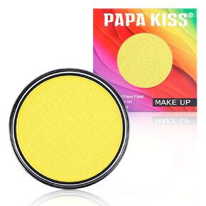 Xin Bowen Face Paint 30g/1.06oz Lemon Yellow Professional Water Based Face Body Painting Makeup Safe Non-Toxic for Kids Facepaint for Halloween, Christmas Party Art Theater