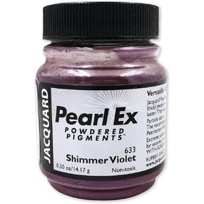 Jacquard Pearl Ex Pigment Powder 0.5 oz Shimmer Violet - Loose Mica Powder for Epoxy Resin, Watercolors, Calligraphy Ink & Clay - Epoxy Pigment Powder - Epoxy Resin Color