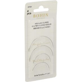 Bohin Curved Needles SZ2-3, Metal Silver, 1 x 7 x 14 cm