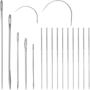 Snag Nab It Tool, 10 Pcs Snag Repair Needle + 7 Pcs Heavy Duty Household Hand Needle, Repair Woven and Knits Tool Leather Craft Sewing Stitching Needle for Knitted Woven Cloth Garments Drapes
