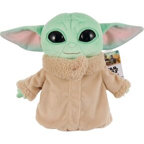 Mattel Star Wars Plush Figure, 8-inch Grogu Soft Doll, Collectible Toy Inspired by The Fan-Favorite Character from Star Wars The Mandalorian