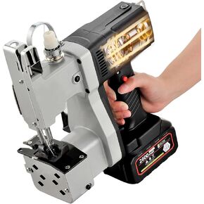 Bag Closing Machine, 2s/bag Cordless Bag Closing Sewing Machine, Electric Bag Sewing Machine, Portable Bag Sewer Automatic Woven Bag Closer Packing Machine for Packing Bags Non-woven Fabrics Leather