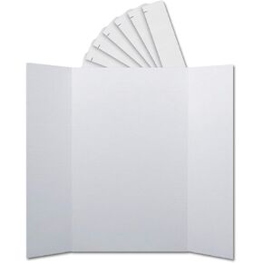 Flipside Products Corrugated Project Boards & Headers Set, 36" x 48", White, 24 Sets