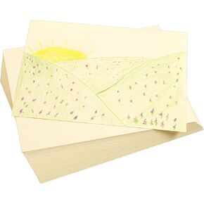 Manila Paper, 9 x 12 inches, Heavyweight Made from 50lb Paper Stock, 500 Sheets, School Art Supplies, Art Supplies, Craft Projects, Kids Paper, Drawing Paper, Coloring Paper, Paper for Children