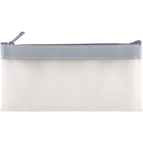 3.9’’ x 7.2’’ Clear Plastic Zipper Envelopes Pencil Stationary Pouches Folder Storage Bag