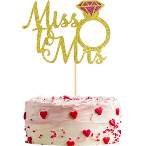Mr and Mrs Cake Topper Gold Wedding Party Cake Decorations Anniversary Wedding Diamond Ring Decor Engagement Party Supplies