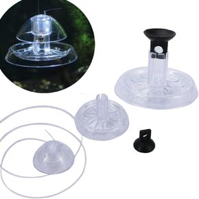 Leadigol 2Pcs Transparent Snail Catcher,Snail Box with Fishing Line Plastic Clear Snail Catcher for Aquarium Fish Tank