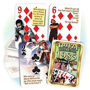 Media 1985 Trivia Challenge Playing Cards: 40th Birthday/Anniversary