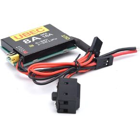 Readytosky UBEC-8A 2S-8S 6-36V 8A BEC 5.2V/6.0V/7.4V/8.4V Servo Separate Power Supply for RC Car Fix-Wing Airplane Robot Arm