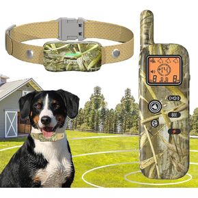 Wireless Dog Fence System 856 Acre Electric Dog Fences Shock Collar for Dogs Training Collar with Remote Ultrasonic Dog Trainer Waterproof Portable Outdoor Pet Containment System for 1 Dog