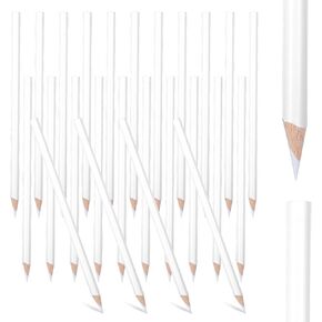 24pcs Fabric Pencils for Sewing White Chalk Pencils Water Soluble Tailors Chalk Sewing Marking Pencils for Fabric Wipe Washable Marking Clothing Cutting Wood Wedding Dressmaker DIY Craft
