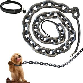 Dog Leash Funny, Funny Oversized Chain for Small Dogs, 6FT Plastic Material Funny Pet Leash, Funny Gifts for Small Dogs, Dog Leash That Looks Like a Huge Chain