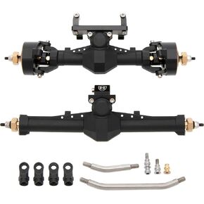 MEUS RACING Nylon SCX24 Axles with Isokinetic 3-Section CVD for Axial SCX24 C10 JLU Gladiator Bronco Deadbolt 1/24 RC Crawler, +5mm Widened and 52° Max. Steering Angle