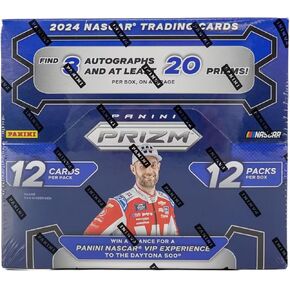 2024 Panini Prizm NASCAR Racing Hobby Trading Card Box (3 Autographs Per Box)